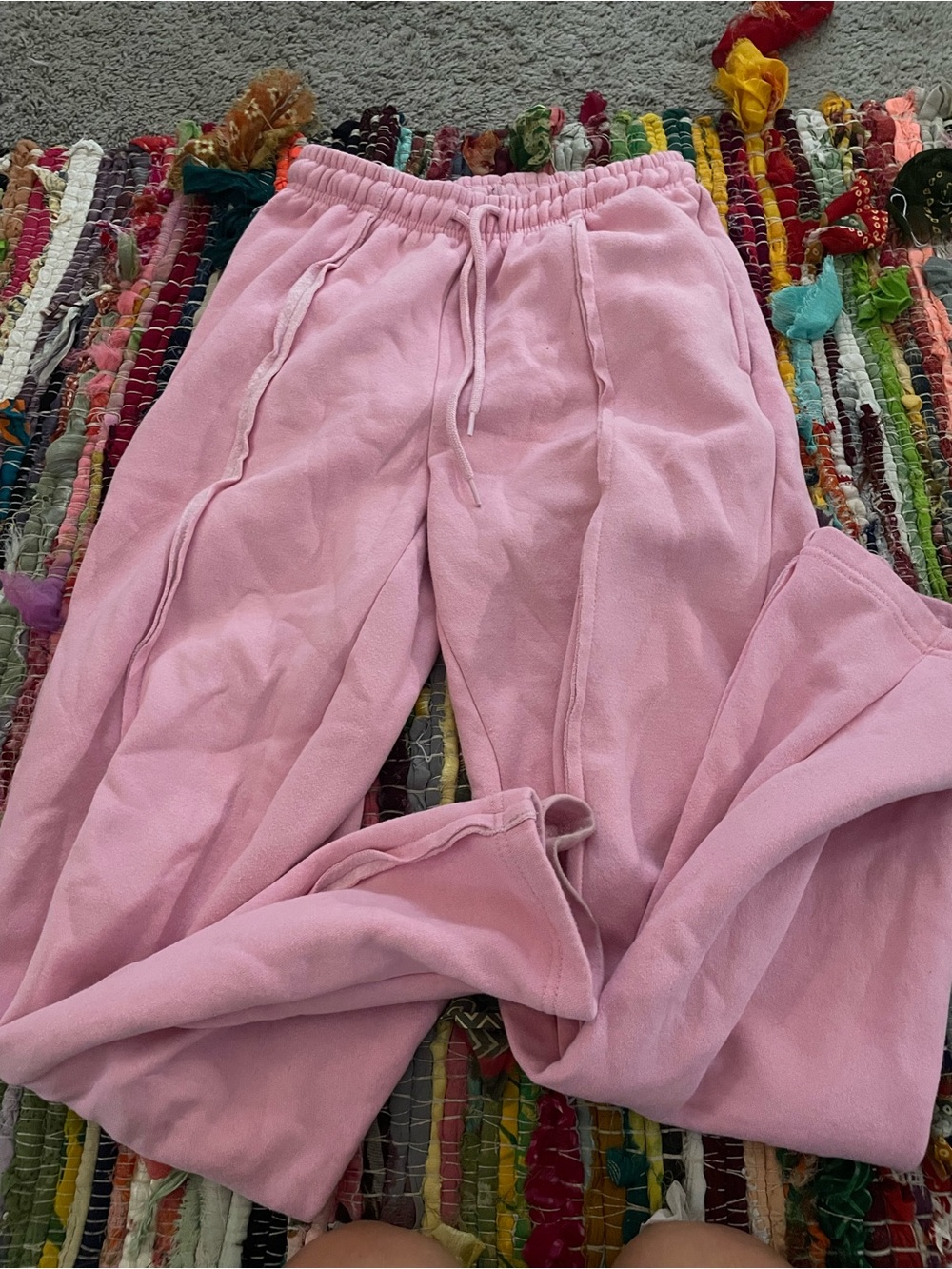 Pink sweatpants